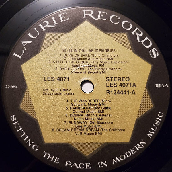 Various : Million Dollar Memories (LP, Comp, Club, RCA)
