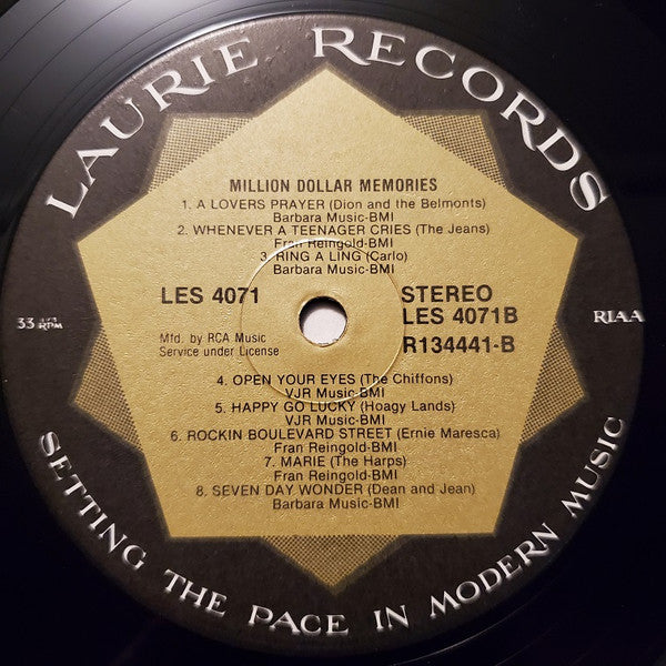 Various : Million Dollar Memories (LP, Comp, Club, RCA)