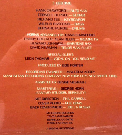 Hank Crawford : Mr. Chips (LP, Album, Car)