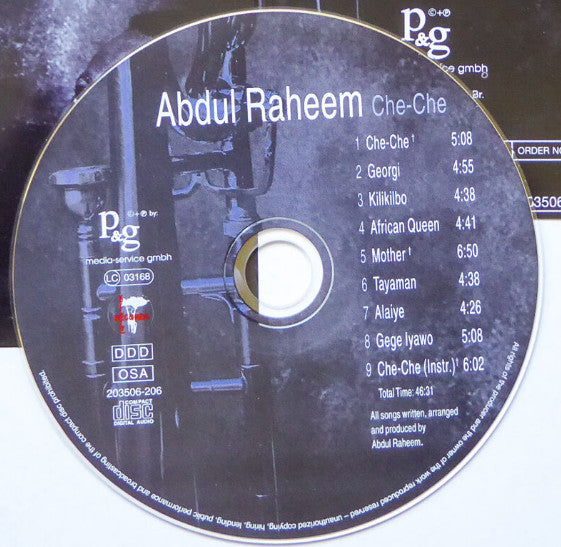 Abdul Raheem : Che-Che (CD, Album)
