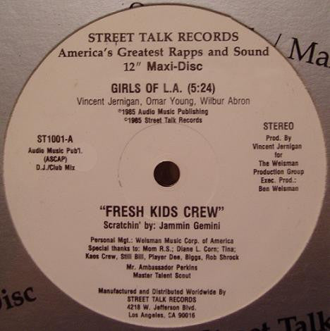 Fresh Kids Crew : Girls Of L.A. (12", Maxi)
