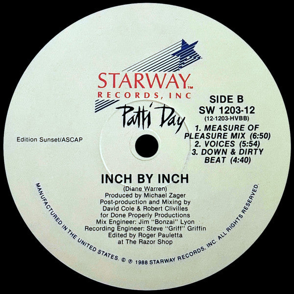 Patti Day : Inch By Inch (12", Maxi)