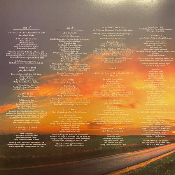 Barry Gibb & Friends* : Greenfields: The Gibb Brothers' Songbook Vol. 1 (LP + LP, S/Sided, Etch + Album, Gat)