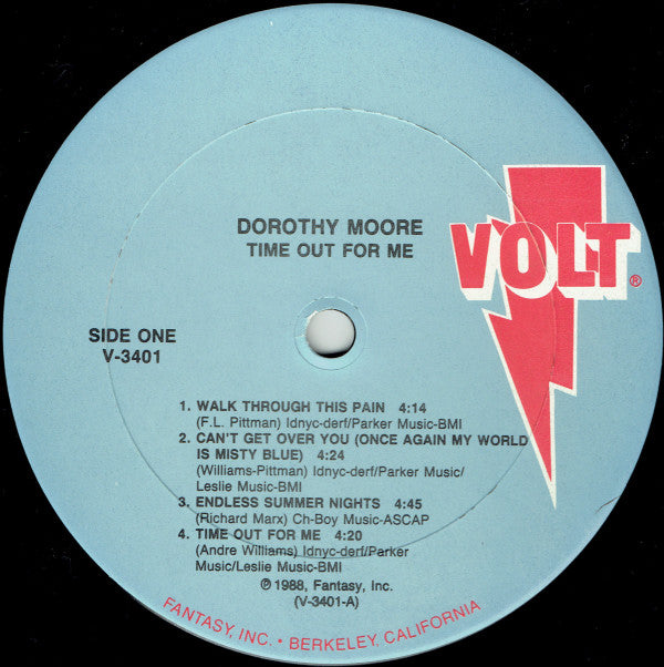 Dorothy Moore : Time Out For Me (LP, Album, Car)