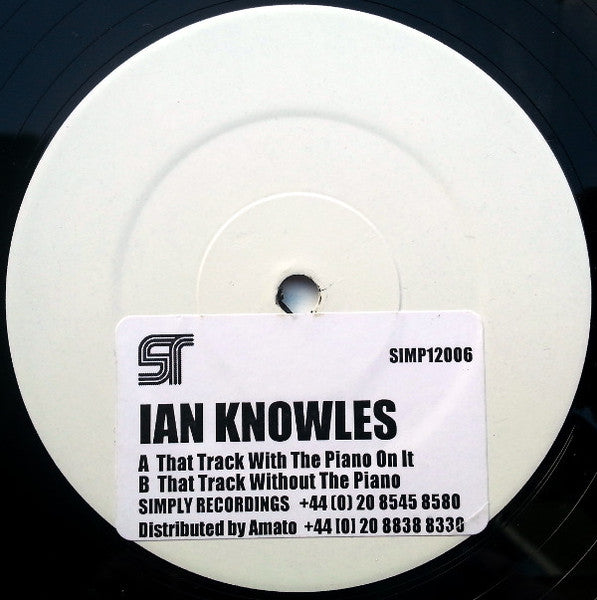 Ian Knowles : That Track With The Piano On It (12", W/Lbl, Sti)