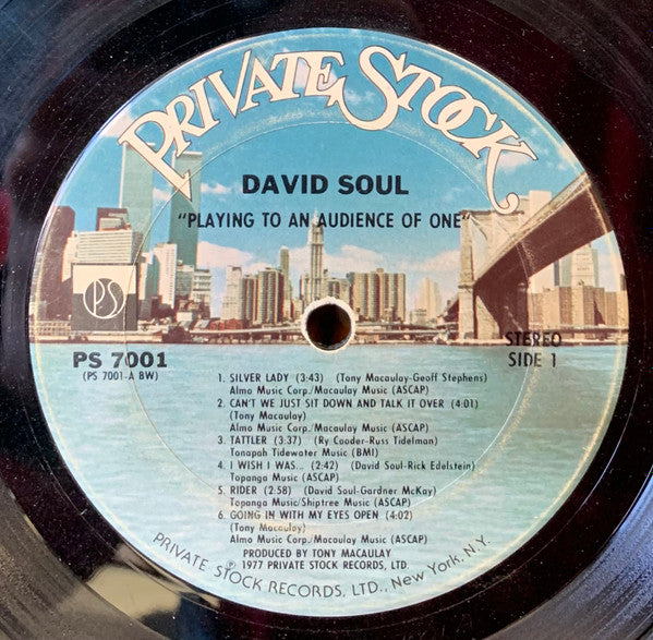 David Soul : Playing To An Audience Of One (LP, Album, Club, Ter)