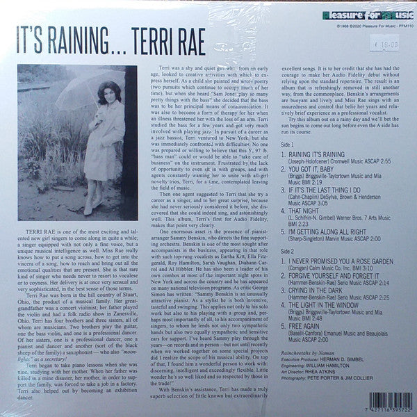 Terri Rae : It's Raining (LP, Album, RE)