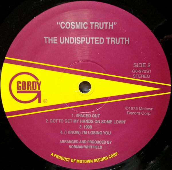 The Undisputed Truth : Cosmic Truth (LP, Album, RE, Gat)