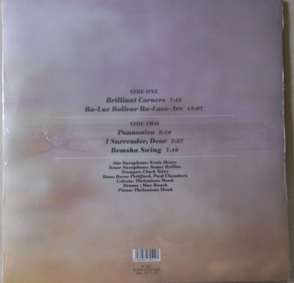 Thelonious Monk : Brilliant Corners (LP, Album, RE, Lim)