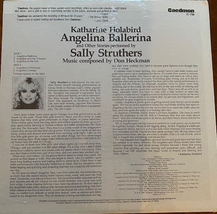 Katharine Holabird Performed By Sally Struthers Music Composed By Don Heckman : Angelina Ballerina And Other Stories (LP, Album)