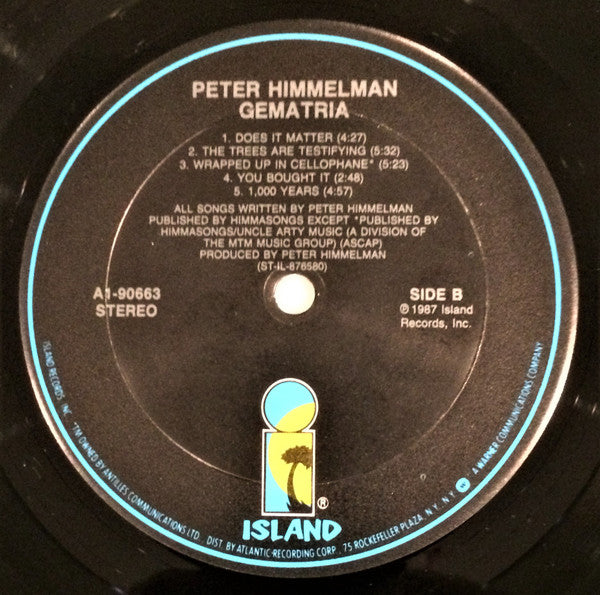 Peter Himmelman : Gematria (LP, Album, Club)
