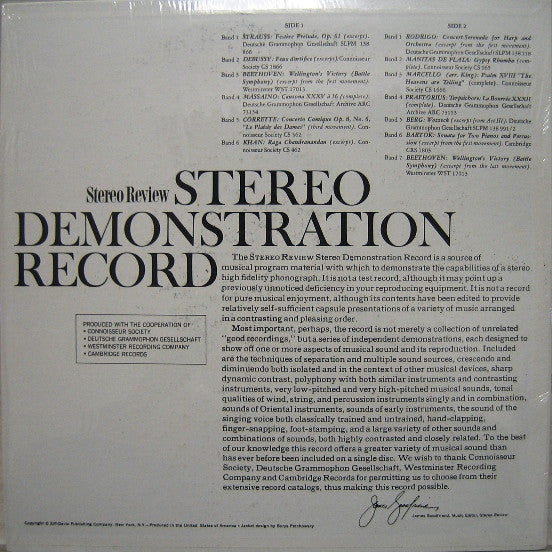 Various : Stereo Demonstration Record (LP, Album, Comp, RP)