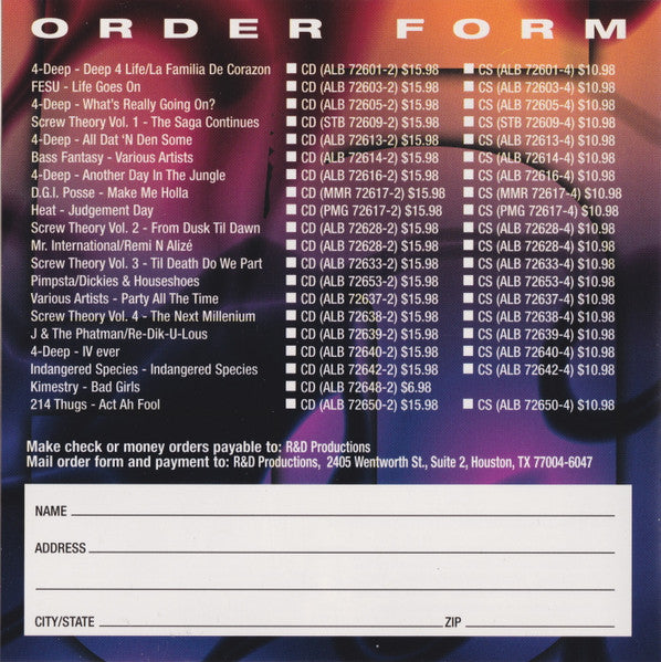 Various : Screw Theory Volume V (CD, Comp)