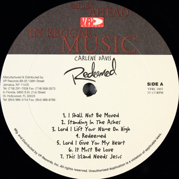Carlene Davis : Redeemed (LP, Album)