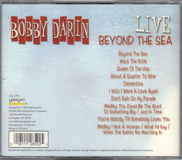 Bobby Darin : Live: Beyond The Sea (CD, Album)