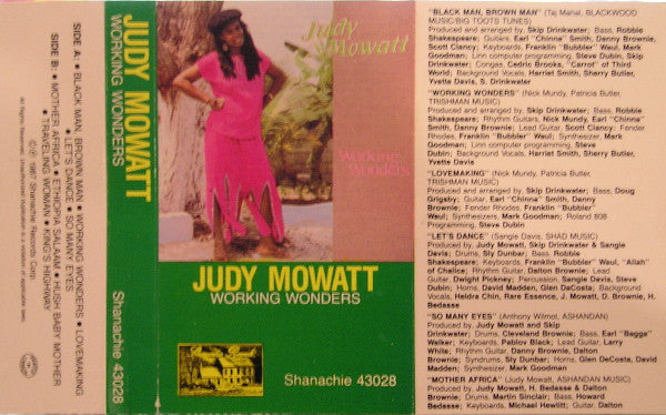 Judy Mowatt : Working Wonders (Cass, Album)