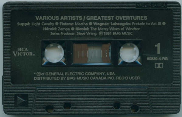 Various : Greatest Overtures (Cass, Comp)