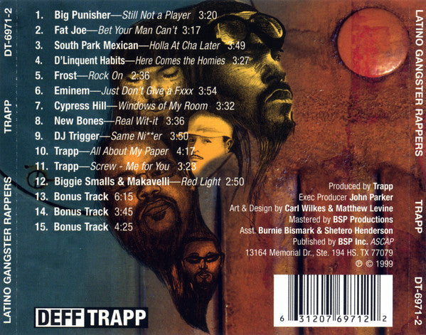 Various : Latino Gangster Rappers (CD, Comp)