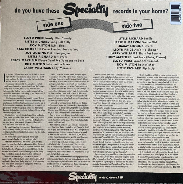 Various : Rip It Up: The Best Of Specialty Records (LP, Comp, Yel)