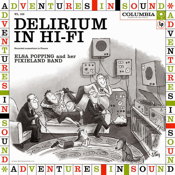 Elsa Popping And Her Pixieland Band* : Delirium In Hi-Fi (LP, Album, Mono)