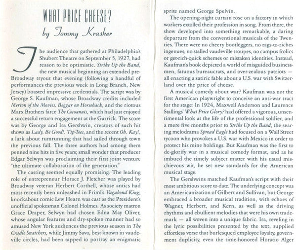 George & Ira Gershwin : Strike Up The Band (2xCass, Album)