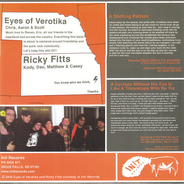 Ricky Fitts, Eyes Of Verotika : RickyFitts / Eyes Of Verotika (7")