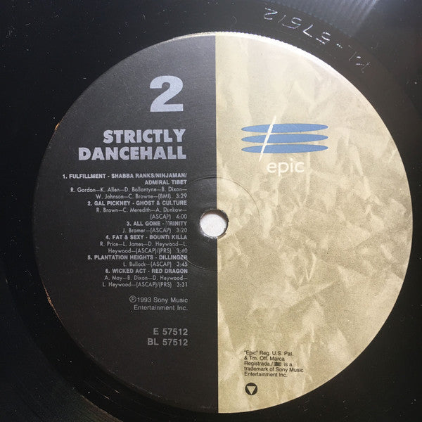 Various : Strictly Dancehall (LP, Comp)