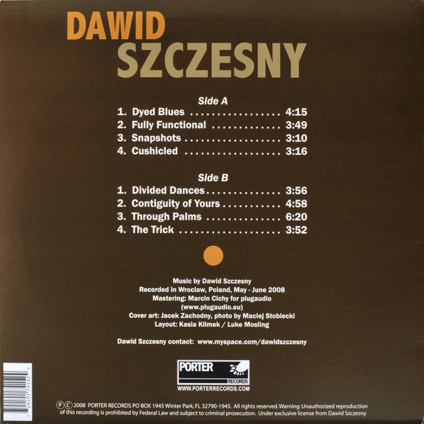 Dawid Szczesny : Luxated Symmetry (LP, Album, Ltd, Red)