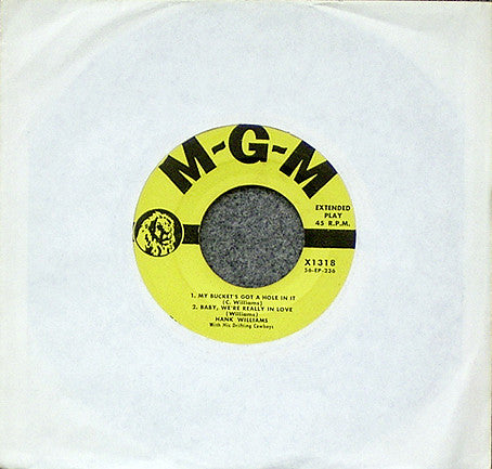 Hank Williams : Honky-Tonkin' (Vol. II) (7", EP)