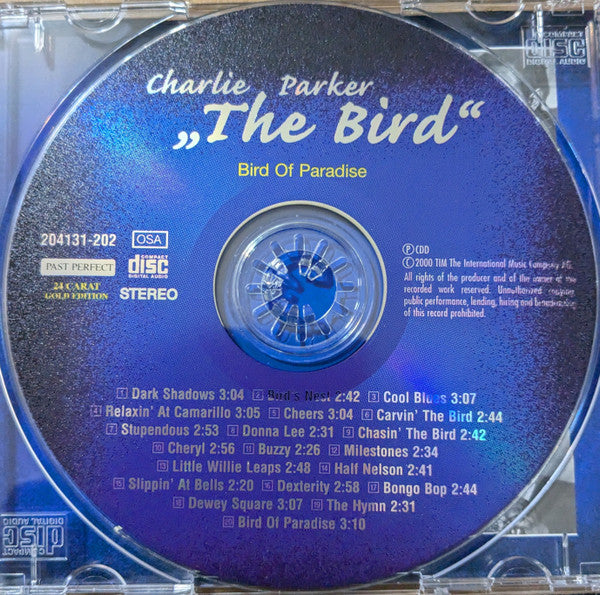 Charlie "The Bird" Parker* : Bird Of Paradise (CD, Comp)