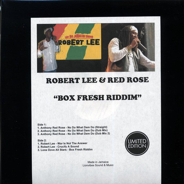 Anthony Red Rose / Robert Lee (2) : No Do What Dem Do / War Is Not The Answer (12", Maxi, Ltd)