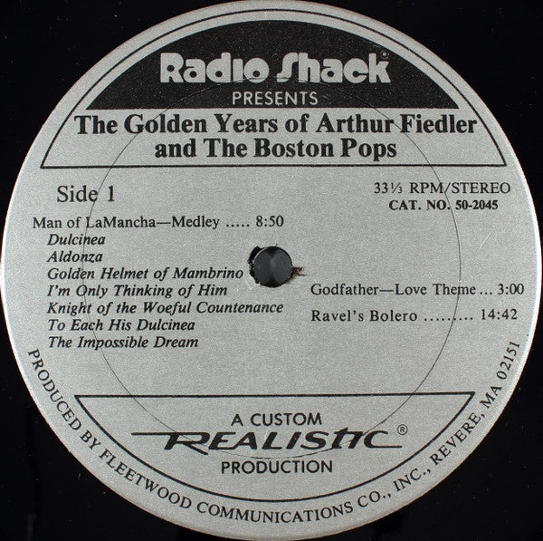 Arthur Fiedler And The Boston Pops* : The Golden Years Of Arthur Fiedler And The Boston Pops (2xLP, Comp)