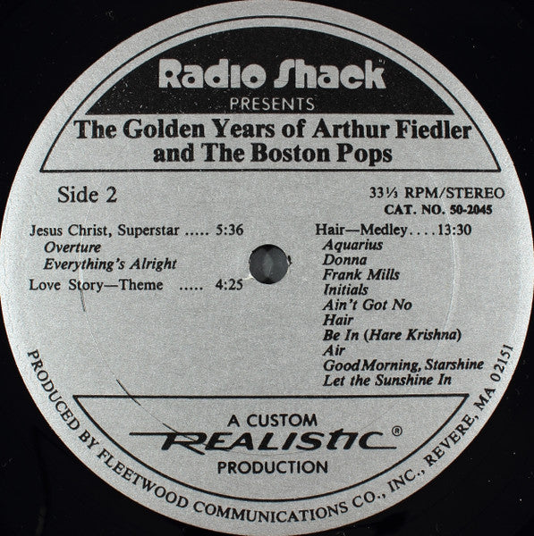 Arthur Fiedler And The Boston Pops* : The Golden Years Of Arthur Fiedler And The Boston Pops (2xLP, Comp)