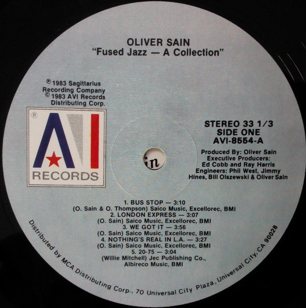 Oliver Sain : Fused Jazz - A Collection (LP, Comp)