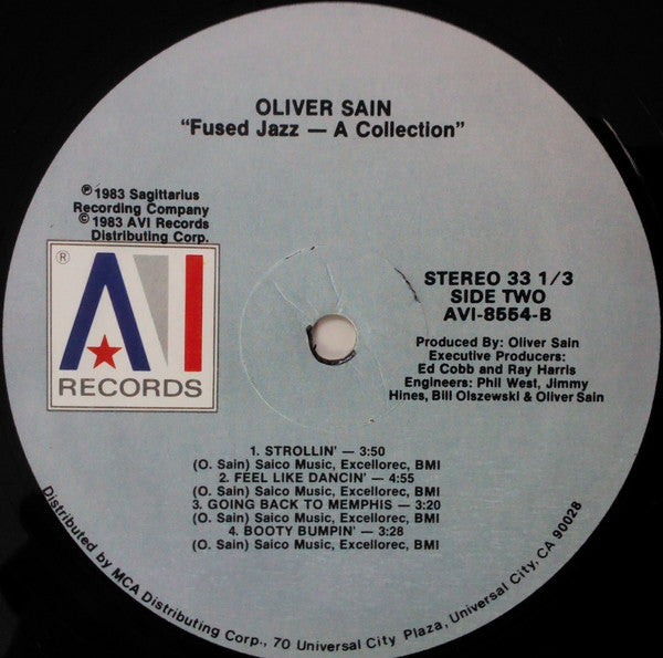Oliver Sain : Fused Jazz - A Collection (LP, Comp)