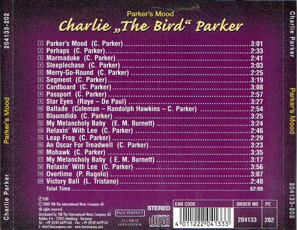 Charlie Parker : Parker's Mood (CD, Comp)