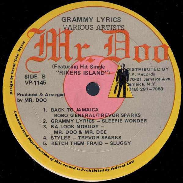 Various : Grammy Lyrics (LP, Comp)