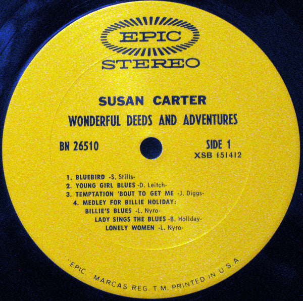 Susan Carter : Wonderful Deeds And Adventures (LP, Album, San)