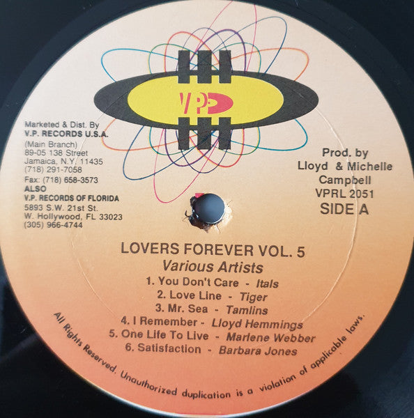 Various : Lovers Forever Volume 5 (LP, Comp)
