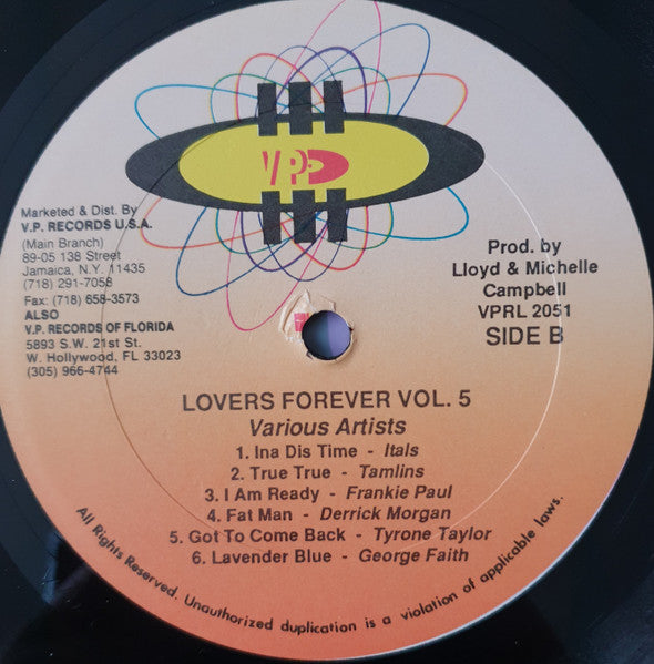 Various : Lovers Forever Volume 5 (LP, Comp)