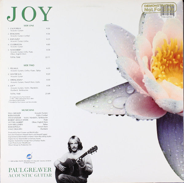 Paul Greaver : Joy (LP, Album)