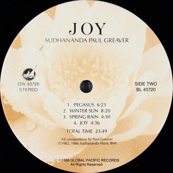 Paul Greaver : Joy (LP, Album)