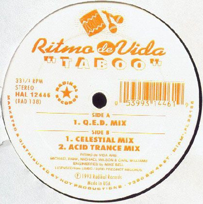 Ritmo De Vida : Taboo (12")