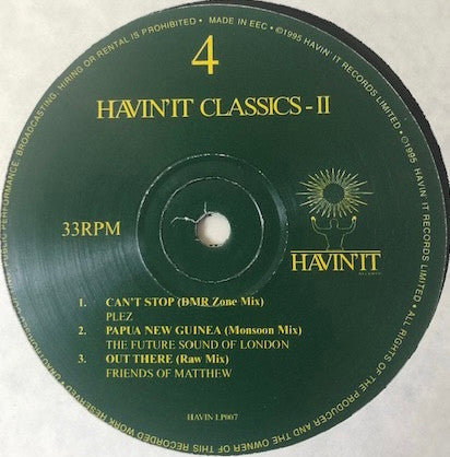 Various : Havin'It Classics (Volume II) (2xLP, Comp)