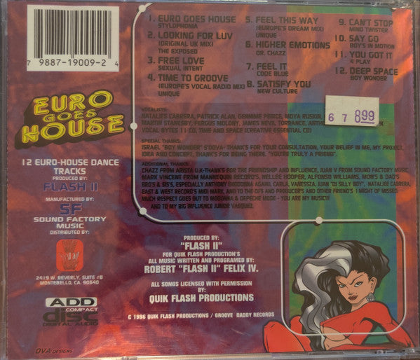 Flash II : Euro Goes House (CD, Album, Comp)