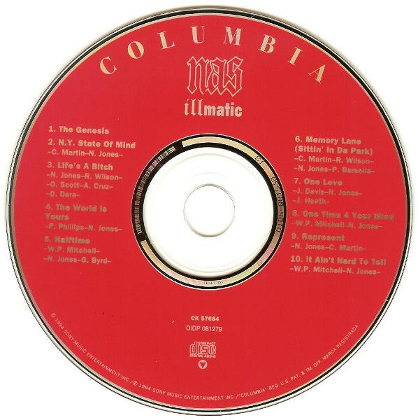 Nas : Illmatic (CD, Album, RP)