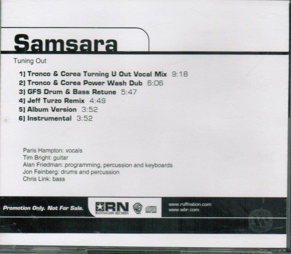 Samsara (9) : Tuning Out (CD, Single, Promo)