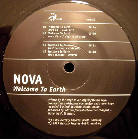 Nova : Welcome To Earth (12")