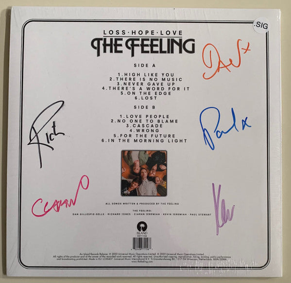 The Feeling : Loss • Hope • Love (LP, Album, Ltd, Whi)