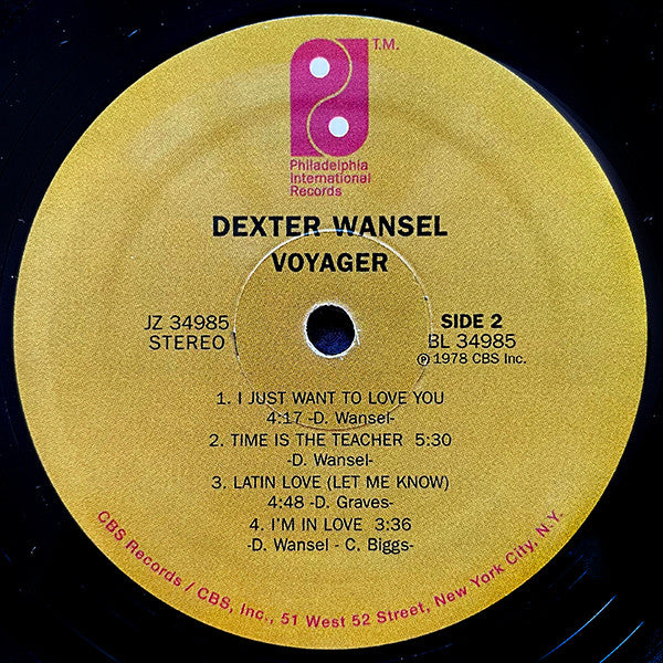 Dexter Wansel : Voyager (LP, Album, RE, RM)